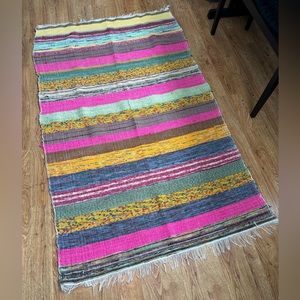 4’x6’ colourful tight weave rug from Bali